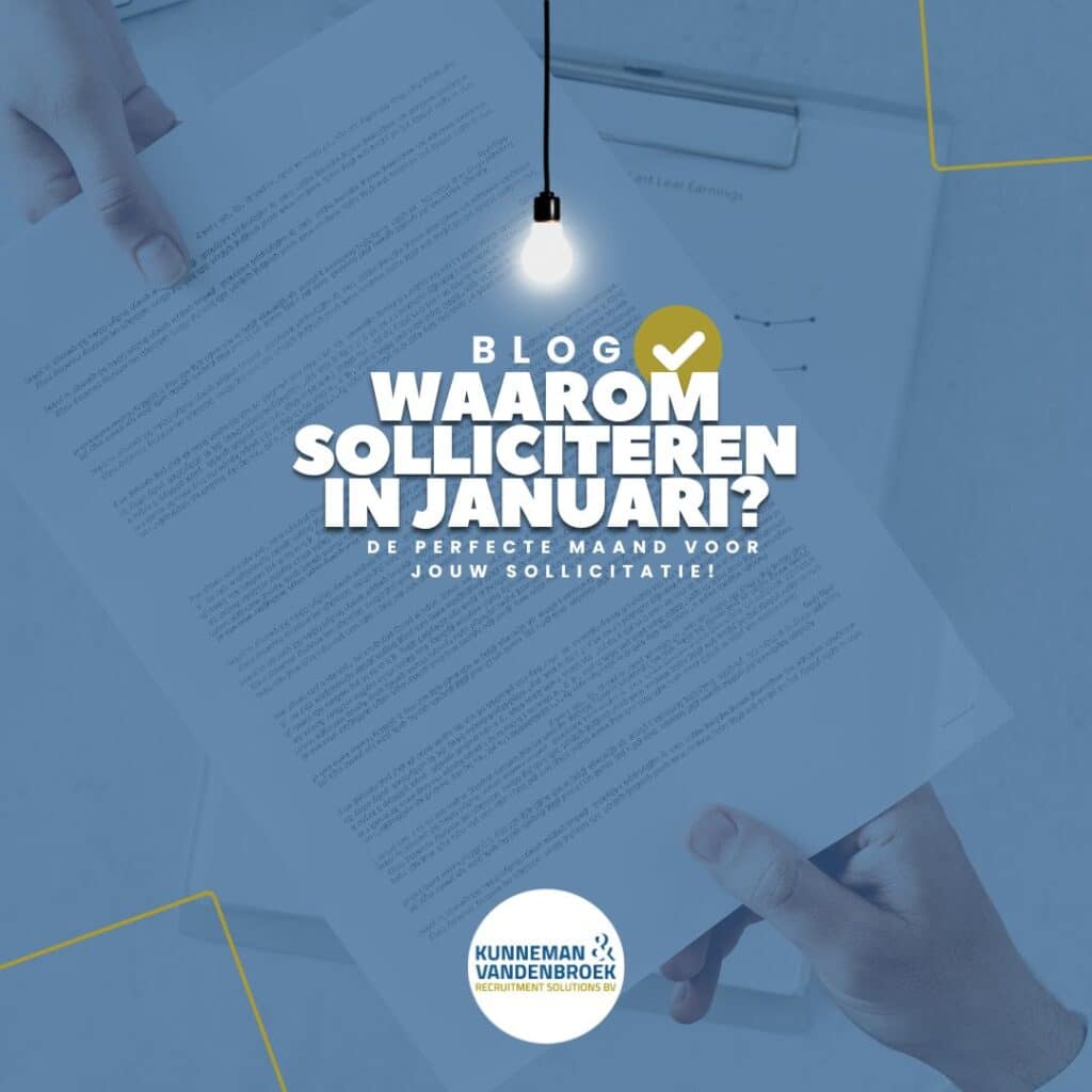 Nieuwe baan vinden in januari